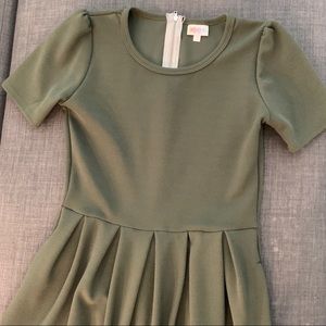 Army Green Lularoe Amelia Dress